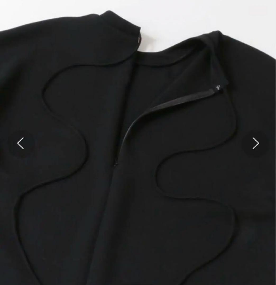 ENFOLD PEジョーゼット ドレープスリーブPULLOVER 黒 - メルカリ