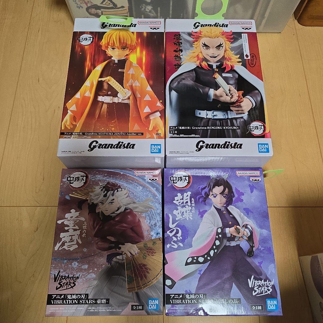 Grandista 煉獄杏寿郎 フィギュア 　善逸　胡蝶しのぶ　童磨　4体セット 楽天市場】鬼滅の刃 VIBRATION STARS 胡蝶しのぶ ＆ 童磨 2体セット