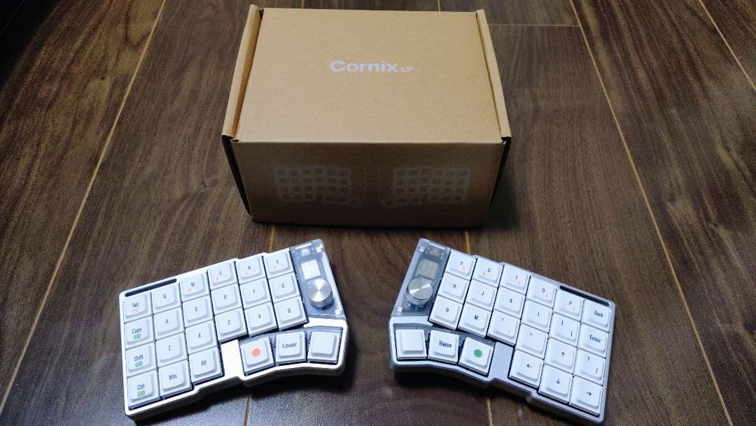 新品 Cornix LP シルバー 分割無線キーボード