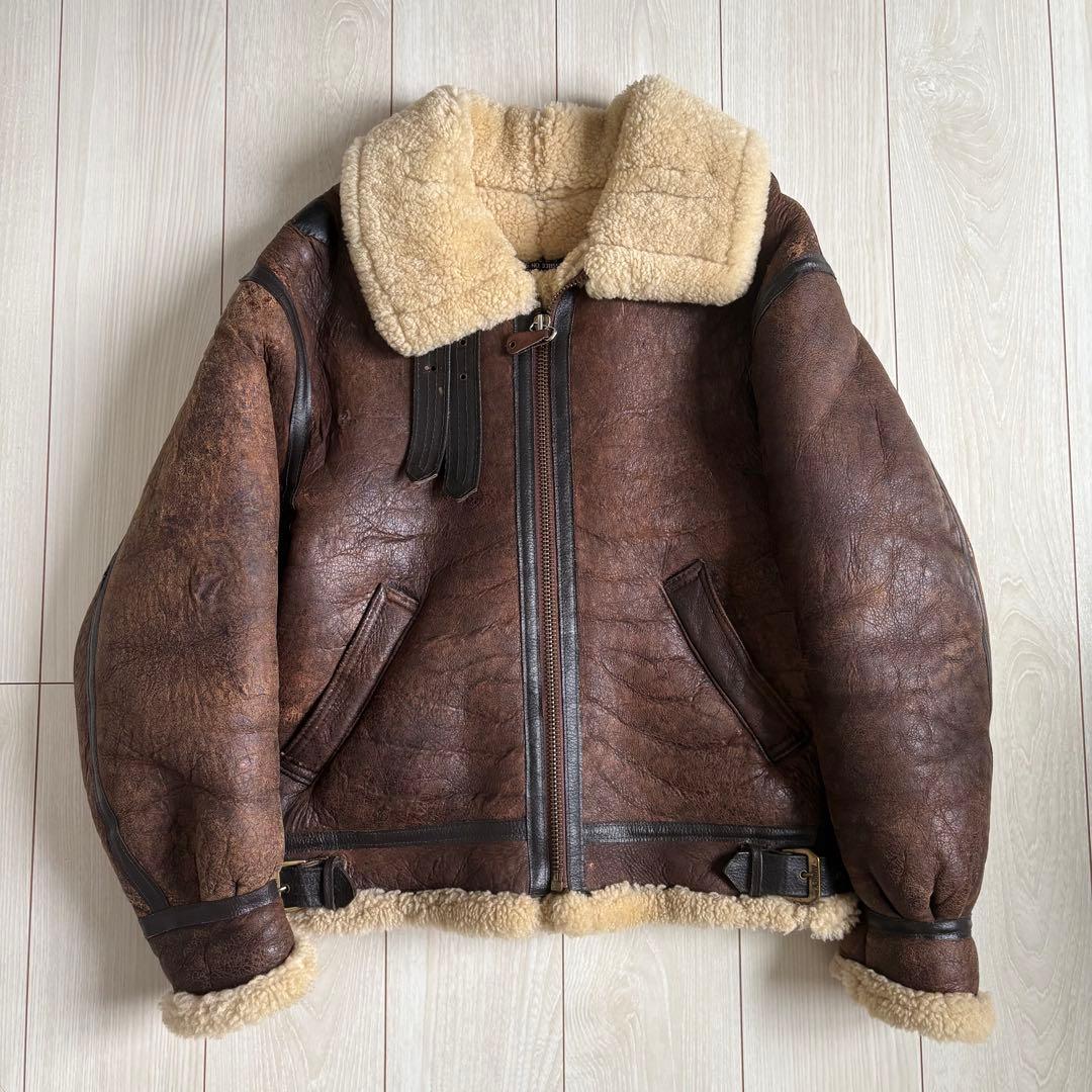 80s AVIREX TYPE B-3 シープスキンジャケット ムートン