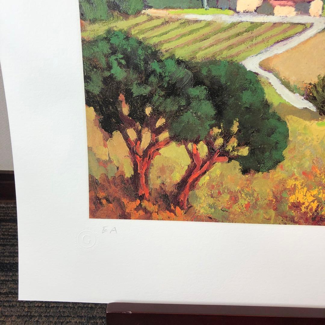 ペッサーニ 「トスカーナの平和な陽光」版画(ジクレー) シート 額縁