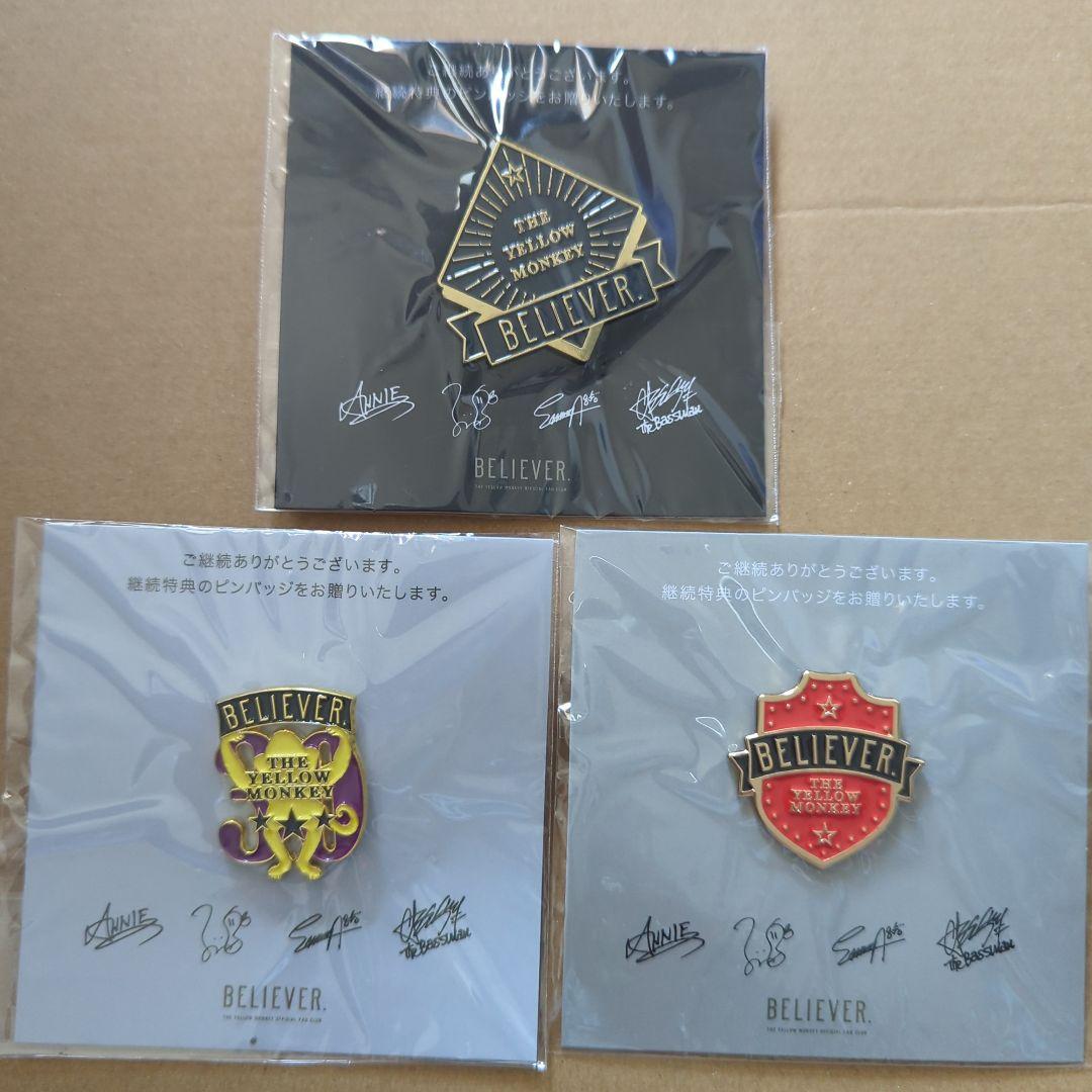 THE YELLOW MONKEY BELIEVER ピンバッジセット