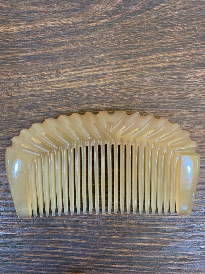 シープホーンコーム　ポケットタイプ　天然角　羊角