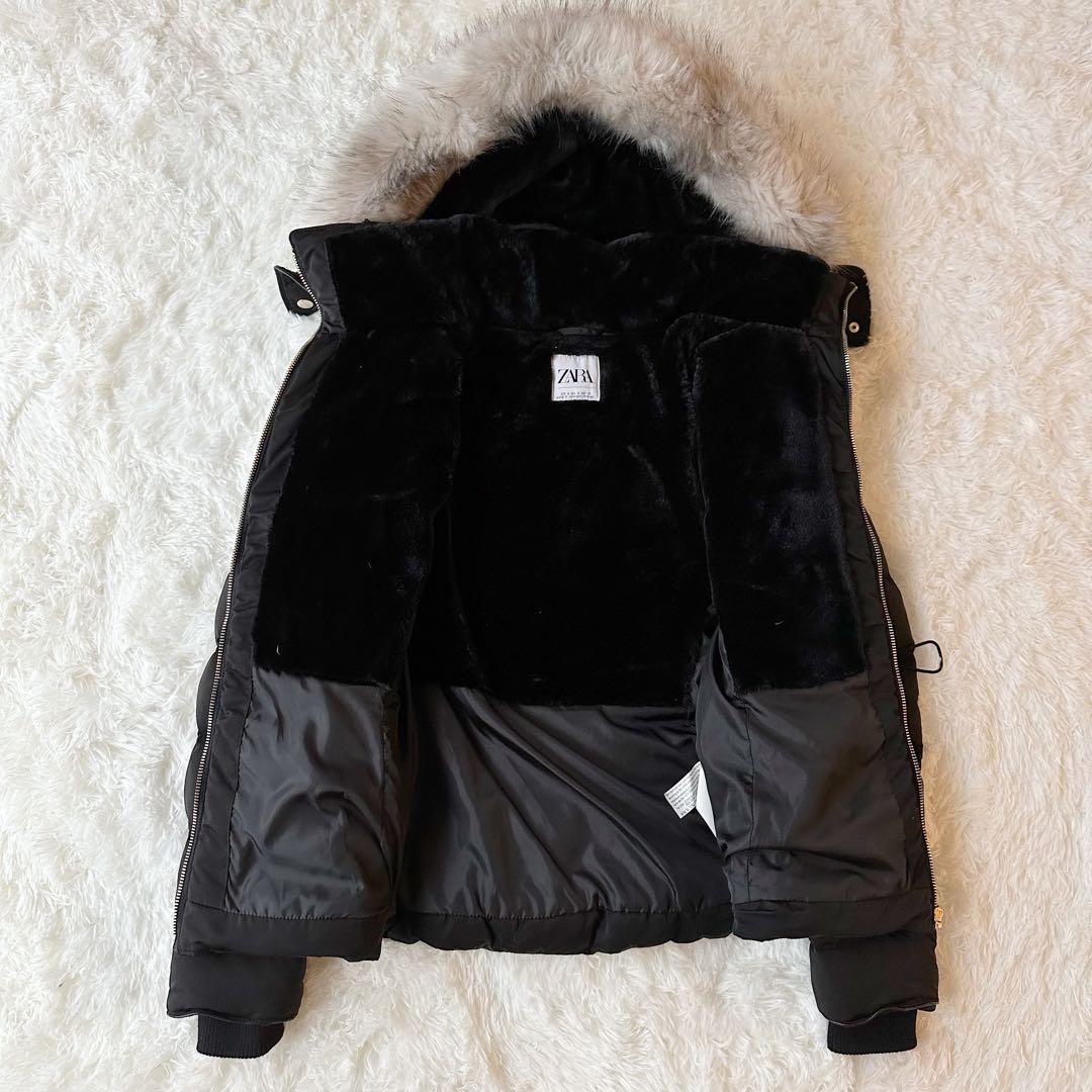 3WAY ZARA ザラ ダウンコート ファー付き ブラック ボア M⑤ - メルカリ