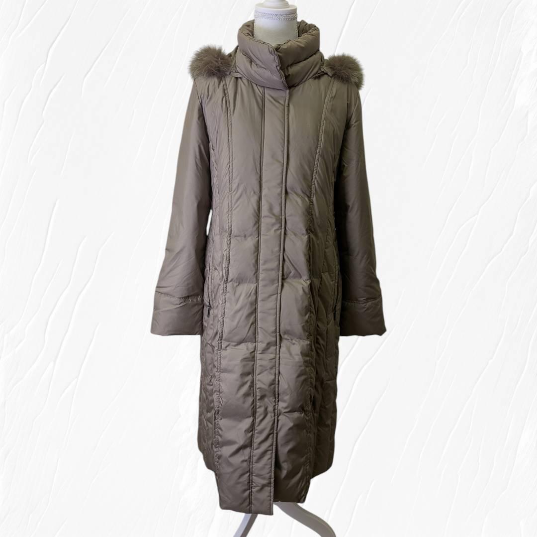 【未使用】Leilian レリアン ダウンジャケット ロング丈 ファー付 １１号