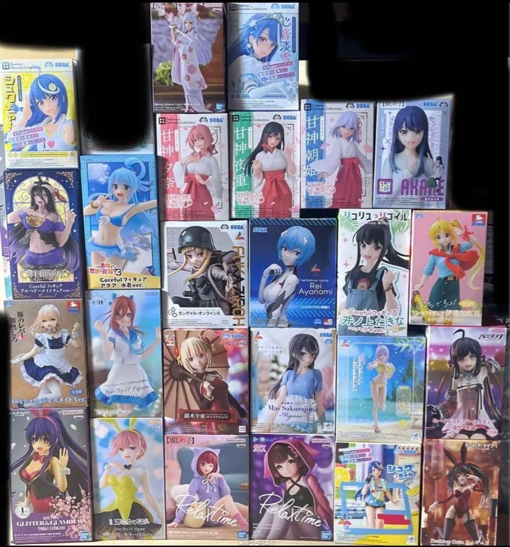 美少女フィギュア　まとめ売り25個セット　水着　バニー　制服　可愛い　女の子