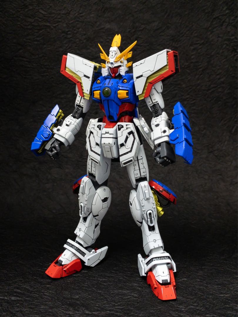 ガンプラ　MGシャイニングガンダム塗装改修済完成品 サニープレイス プラモデル キマグレ製作日記 【MG 1/100