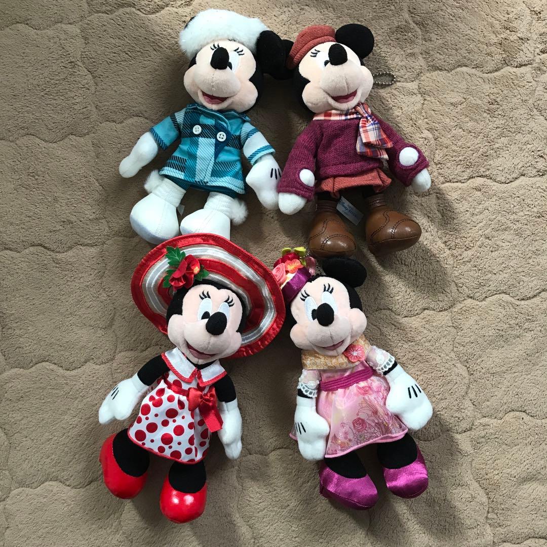 ミニー　スタイルスタジオ　ぬいぐるみバッジ　4個セット　春夏秋冬