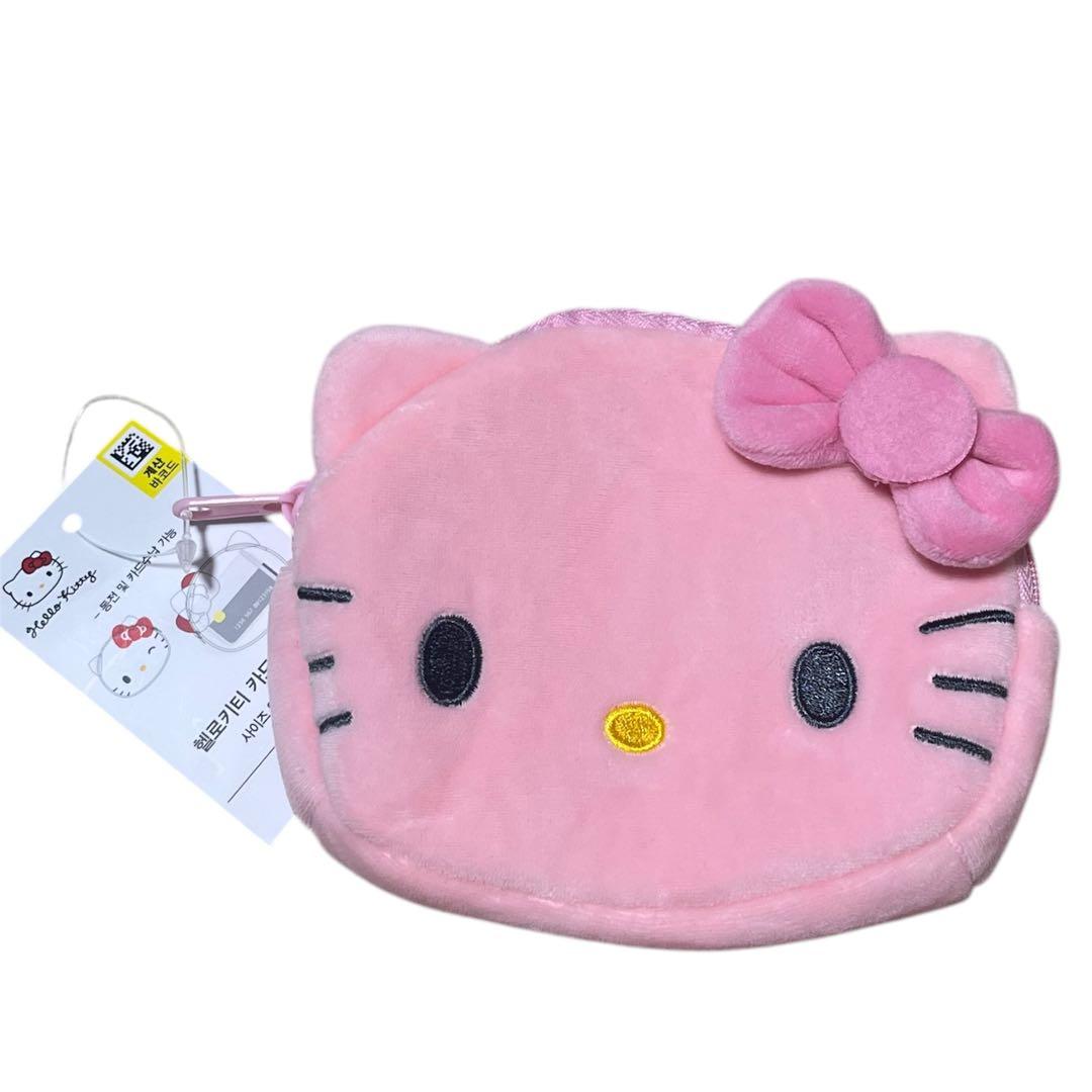 韓国限定 ダイソー キティ カードケース ポーチ ハローキティ ピンク