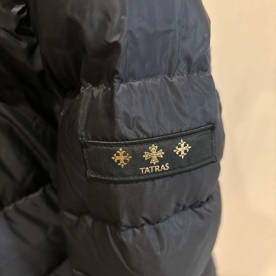 タトラス ファー付きフード ダウンジャケット サイズ04 黒 XL 大きいサイズ