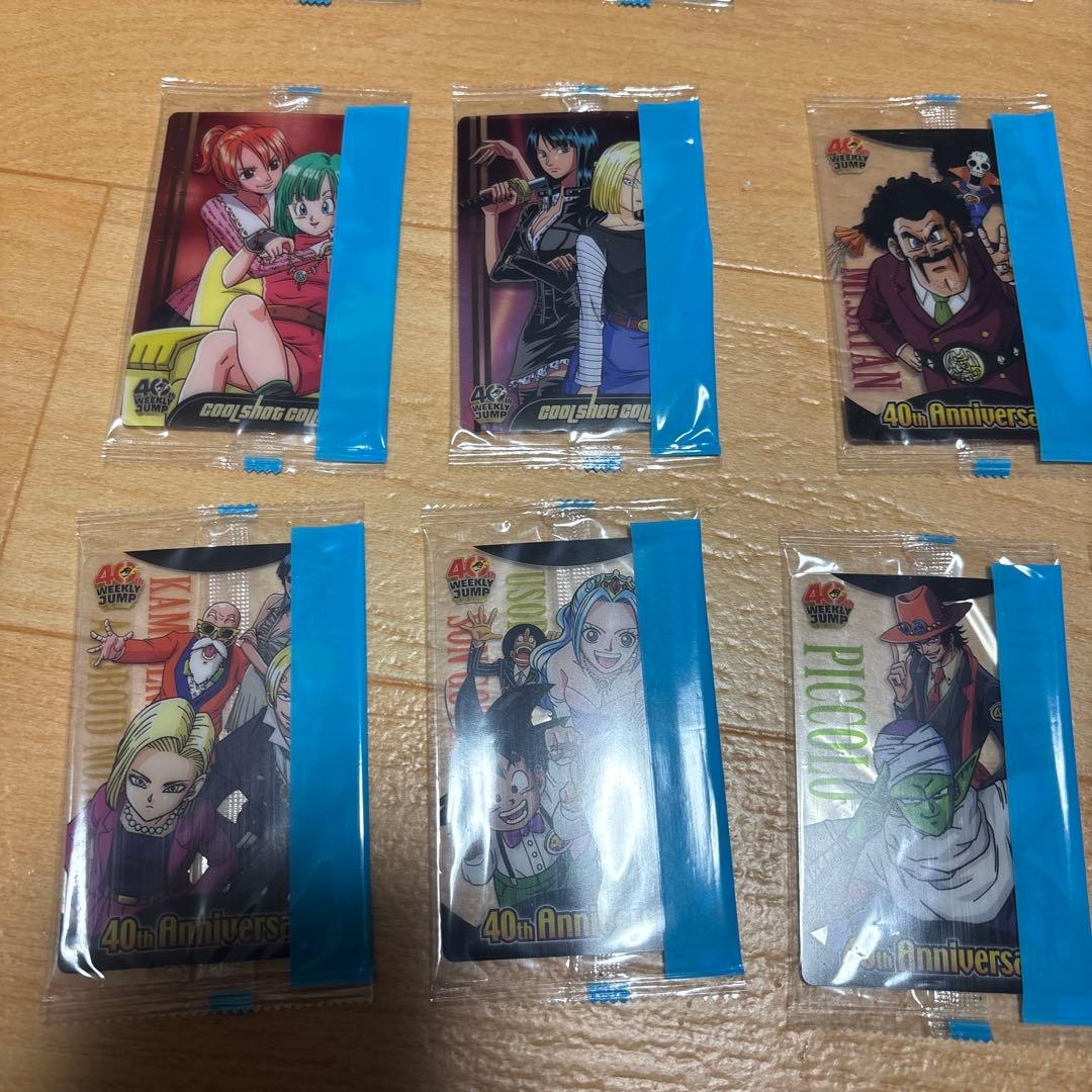 ドラゴンボール×ワンピース ジャンプ40周年森永ウエハースカード 未