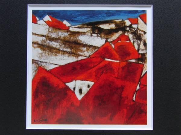 三岸節子、「冬の終り」、厳選、希少画集・額装画、人気作品、新品高級額 額装付 三岸節子、「冬の終り」、厳選、希少画集・額装画、人気作品、新品高級