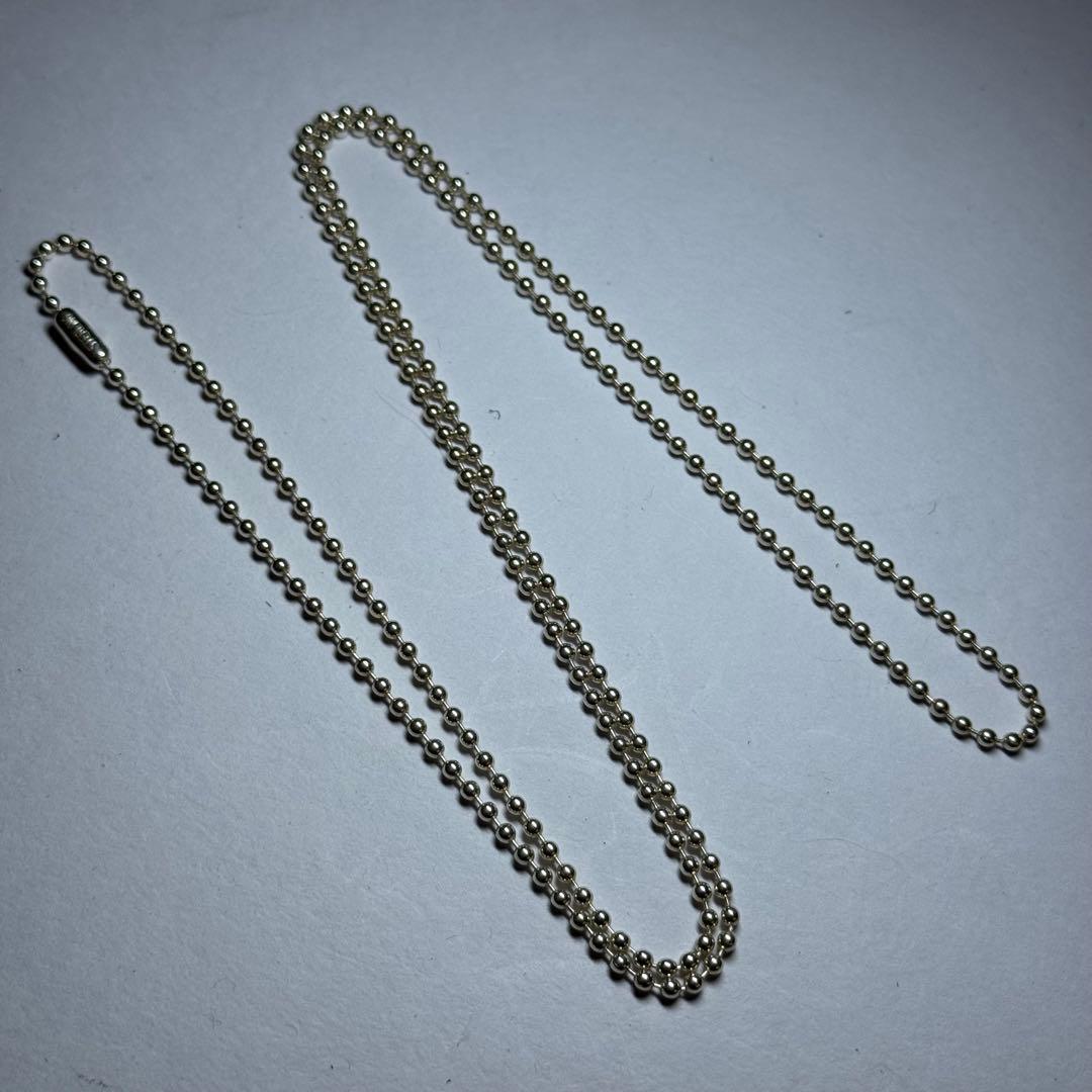 未使用品 クロムハーツ 純正ボールチェーン 76センチ ② 飯能本店］CHROME HEARTS クロムハーツ #76 SV925 純正 ボールチェーン
