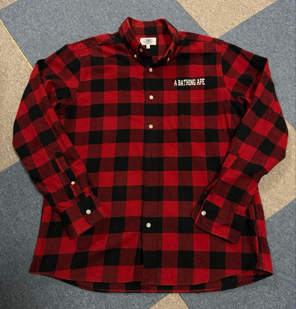 BAPE チェック柄ネルシャツ