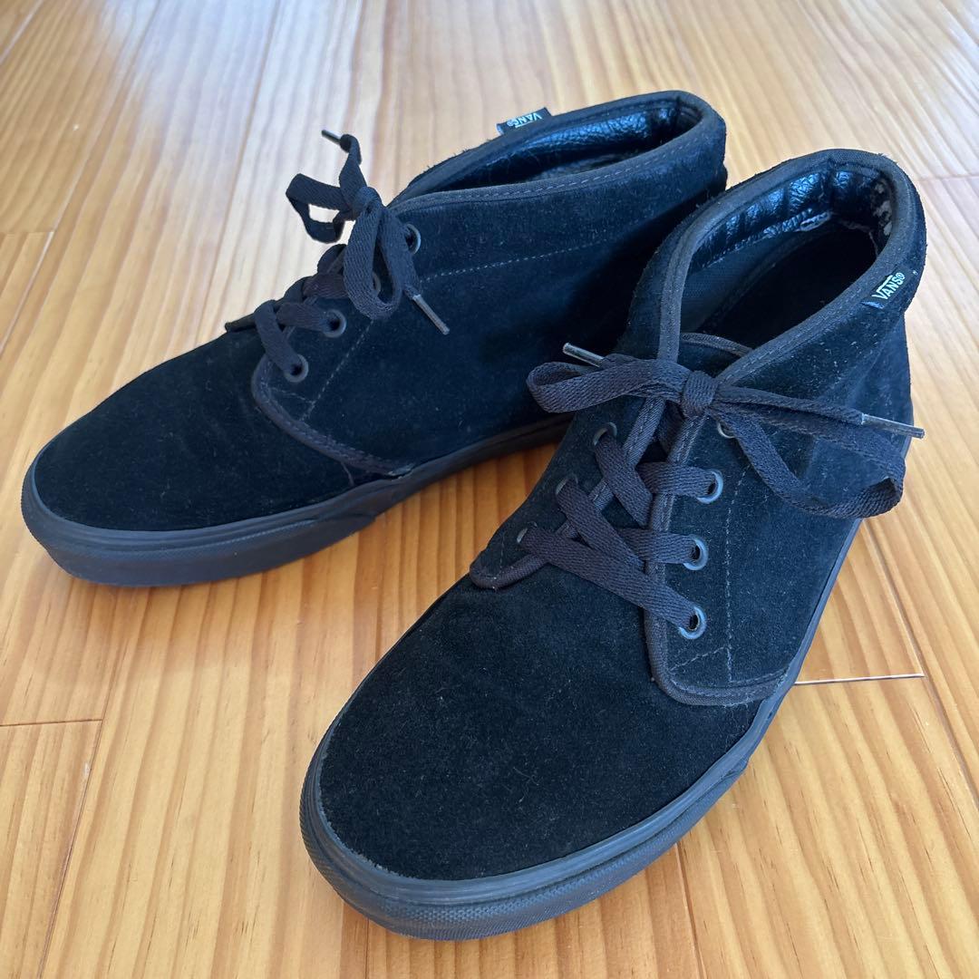 vans チャッカ ブラックスウェード VANS CHUKKA SUEDE ヴァンズ チャッカ スエード D917 | reshoe