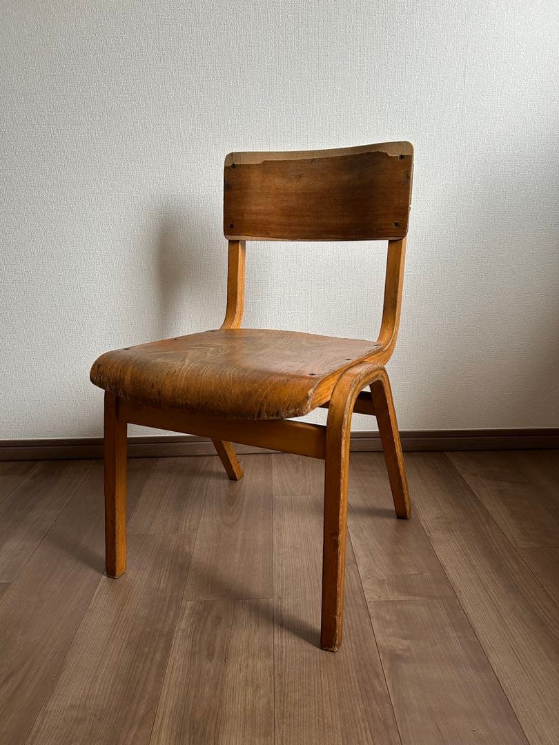 スクールチェアアンティーク　ヴィンテージ 学校椅子 インダストリアル