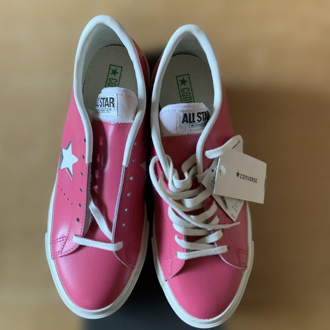 【新品未使用】CONVERSE ワンスターOX ピンク/ホワイト 27.0cm