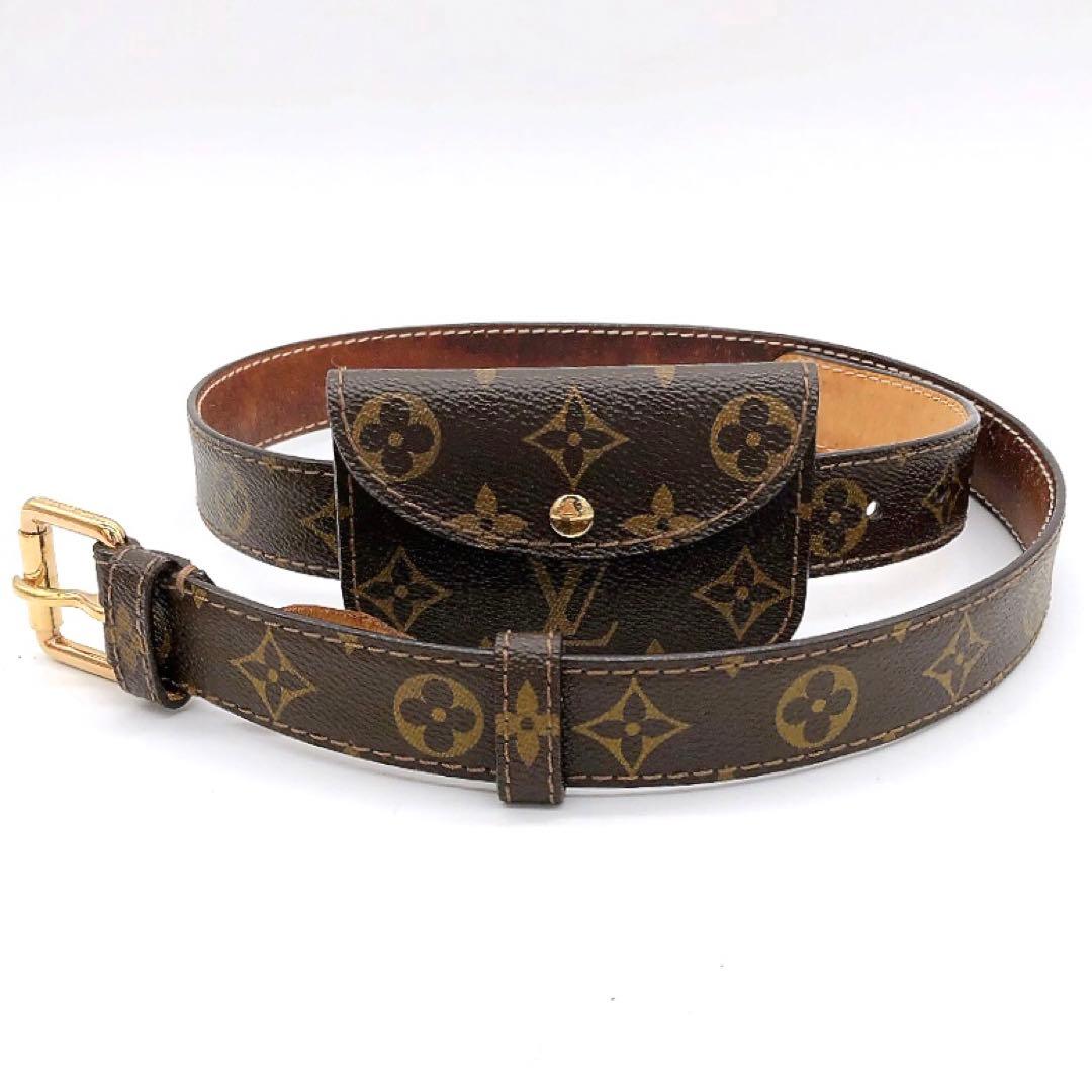 【LOUIS VUITTON】サンチュール ポシェット　モノグラム　ベルト.