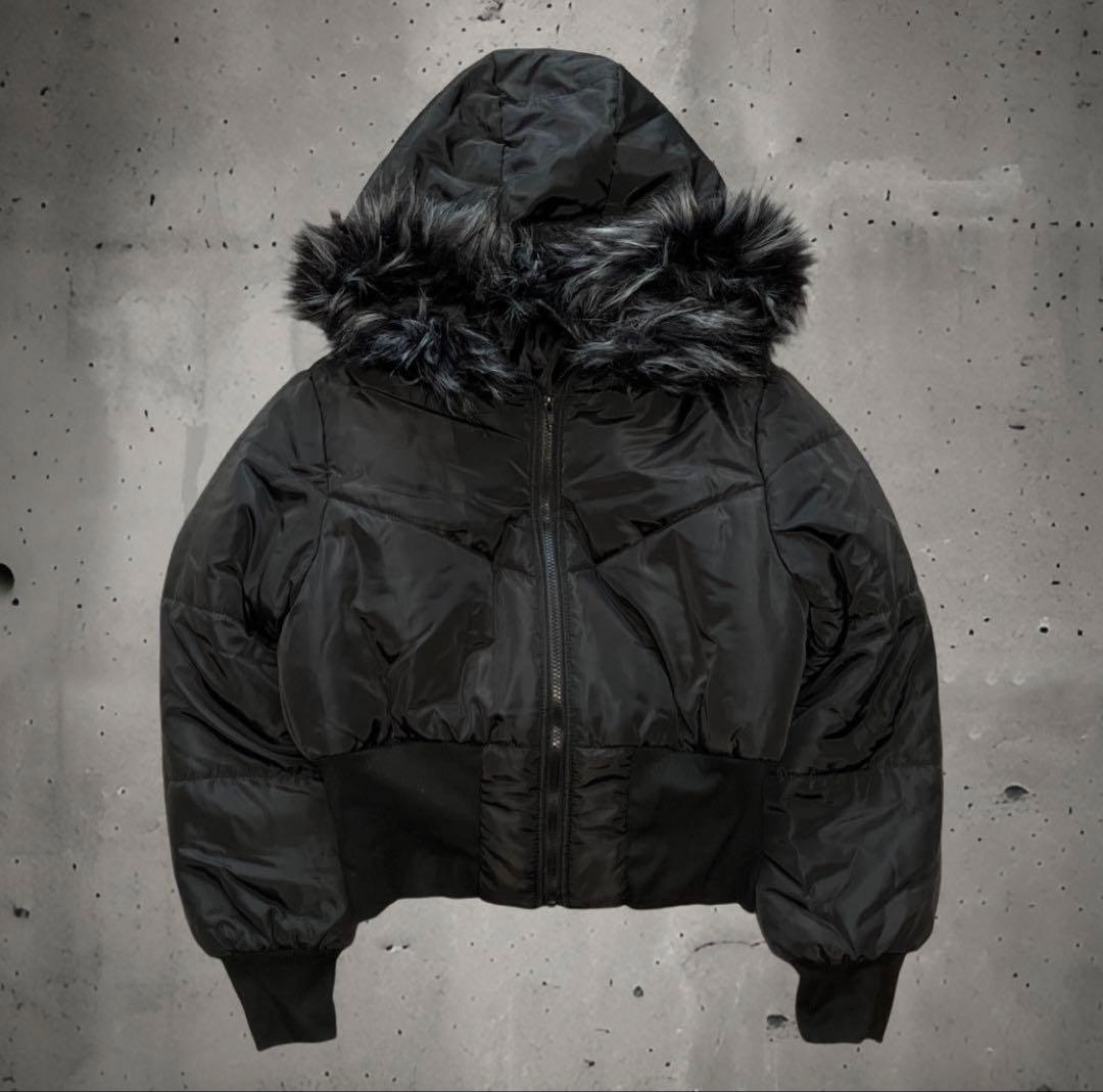 y2k military type N2B fur flight jacket