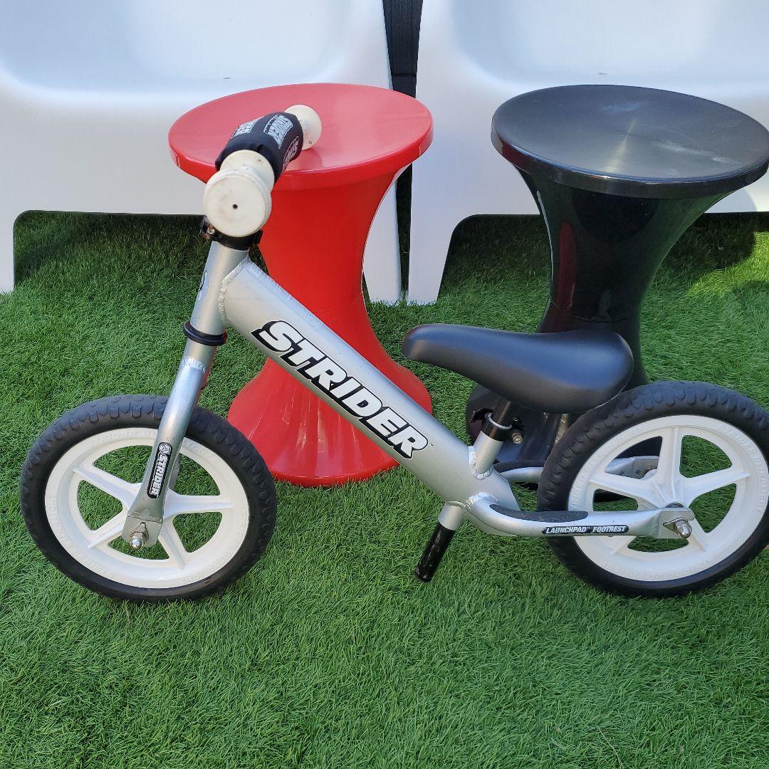 【動作良好】STRIDER PROバランスバイク 12インチ シルバー