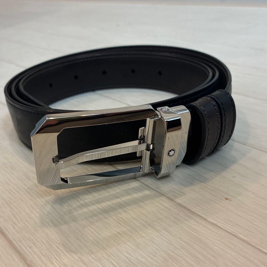 モンブラン 黒革 ベルト