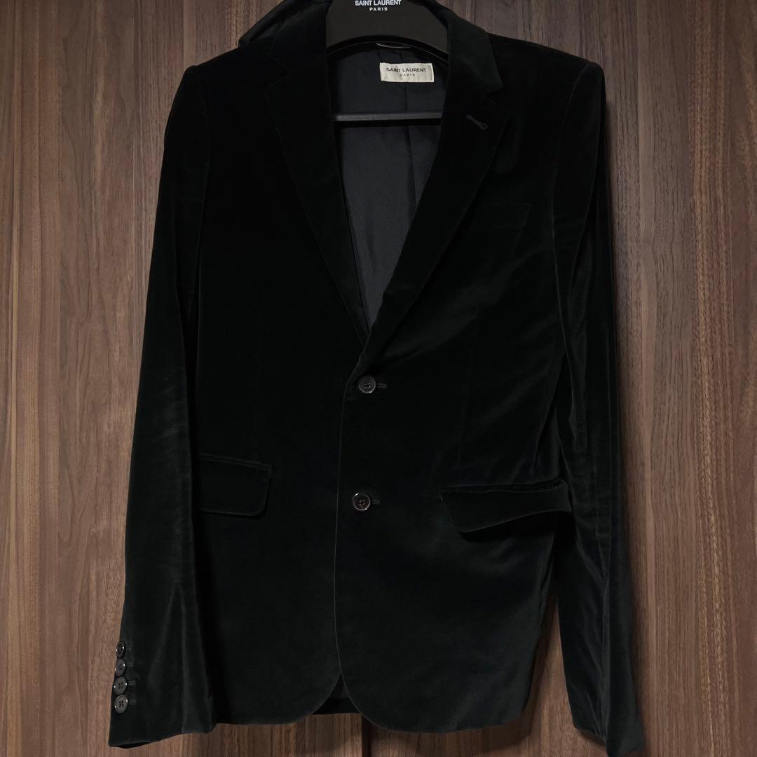 サンローラン YSL ベロアベルベットジャケット - メルカリ