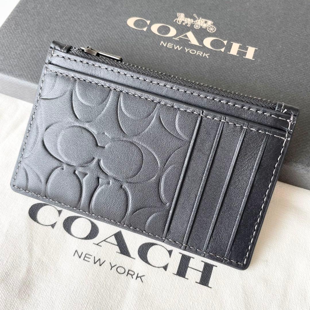 【新品】COACH メンズ ジップ カード ケース  財布の代わりに❤︎