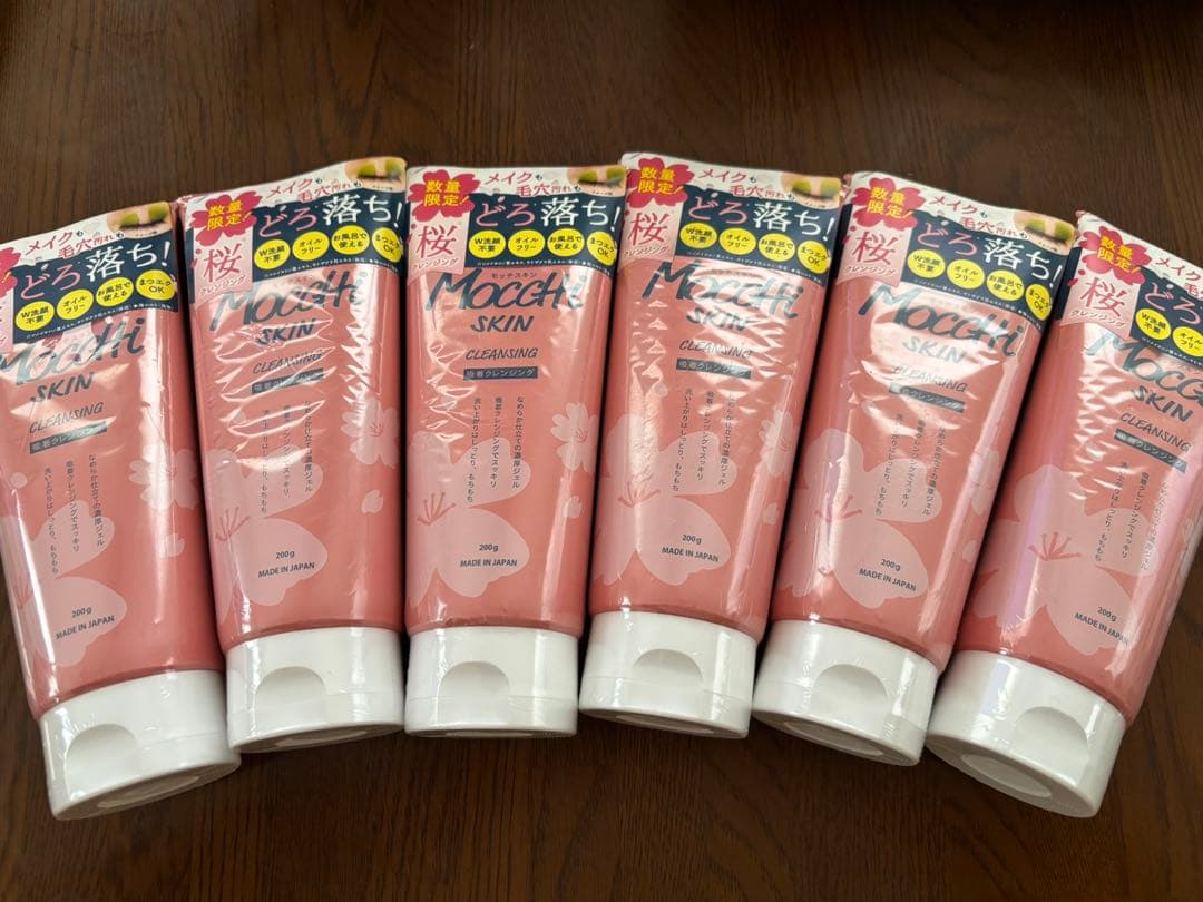 MOCCHI SKIN 吸着クレンジング　桜　限定　６本