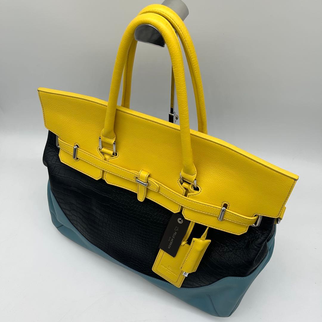 極美品】ペッレモルビダ メイデンボヤージュ トートバッグ クロコ型