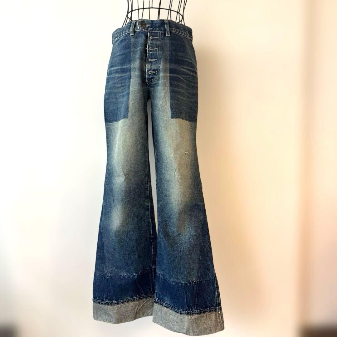 s*a様 Jean Paul Gaultier M デニム フレアシェイプ　アー ジャンポールゴルチエ ジーンズJPG JEAN'S ローライズフレアデニム