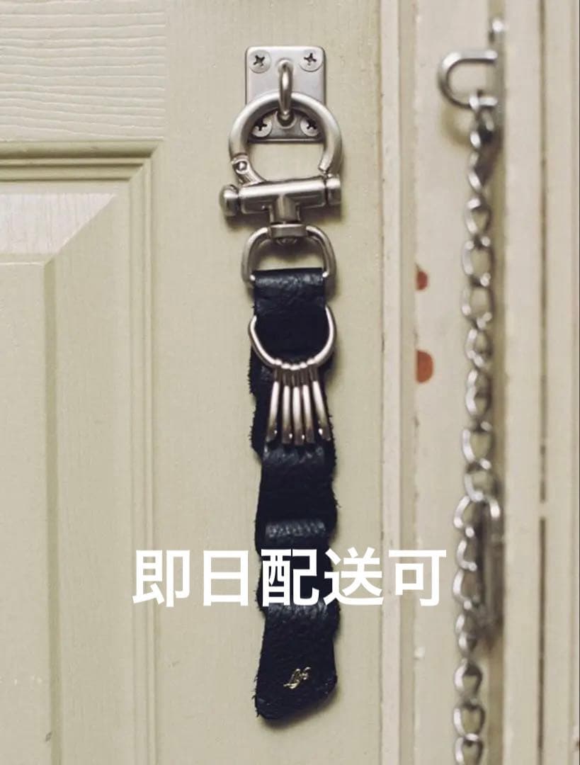 小物 Llife LEATHER KEY CHAIN black