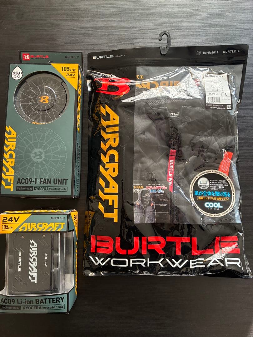 BURTLE AIRCRAFT 空調服セット