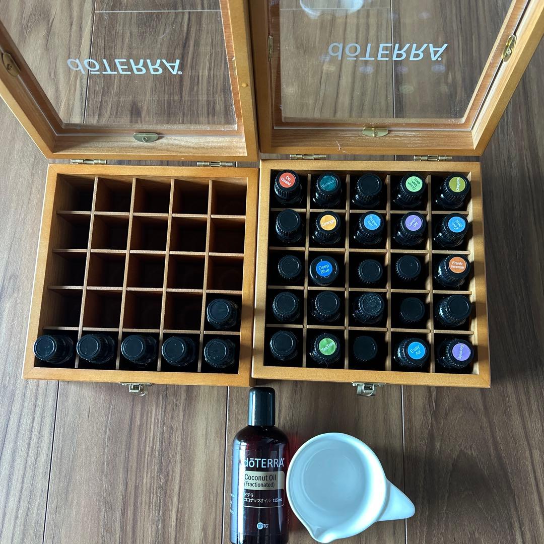 ドテラ　エッセンシャルオイル木箱付き2ケース 楽天市場】アロマオイル 収納ケース エッセンシャルオイル 精油 香水