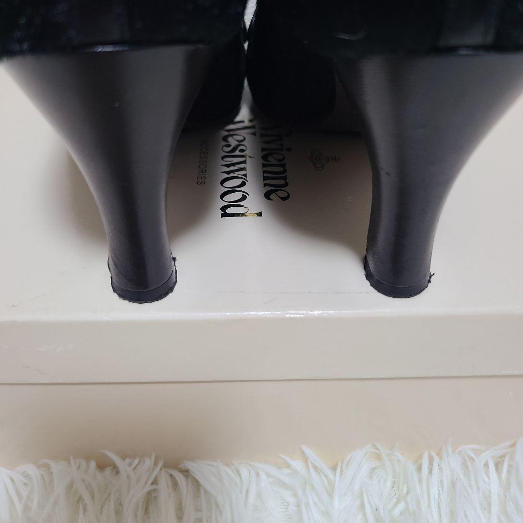 Vivienne Westwood ハラコ パンプス オーブ ロゴ 23.5cm