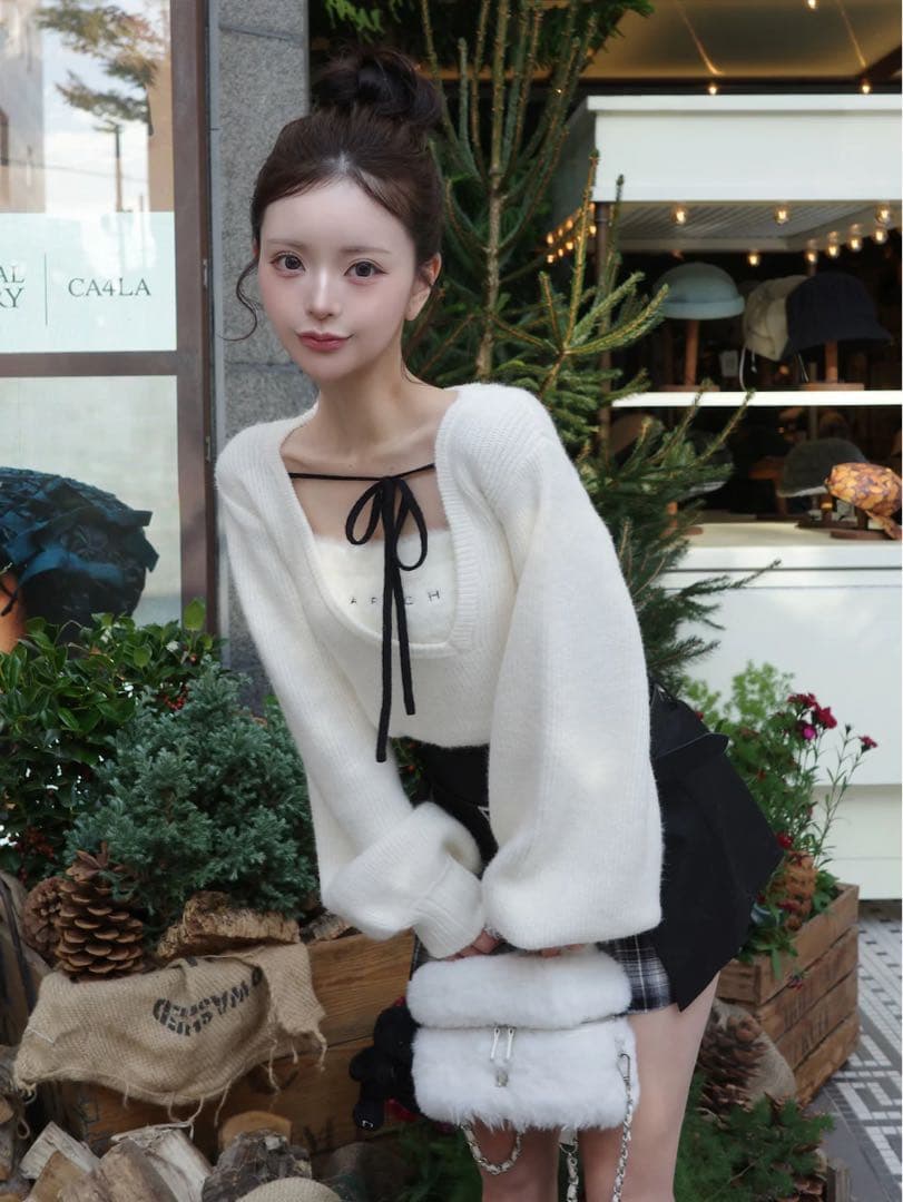 Darich アシメレイヤードニットトップス アイボリー IVO 新品未開封