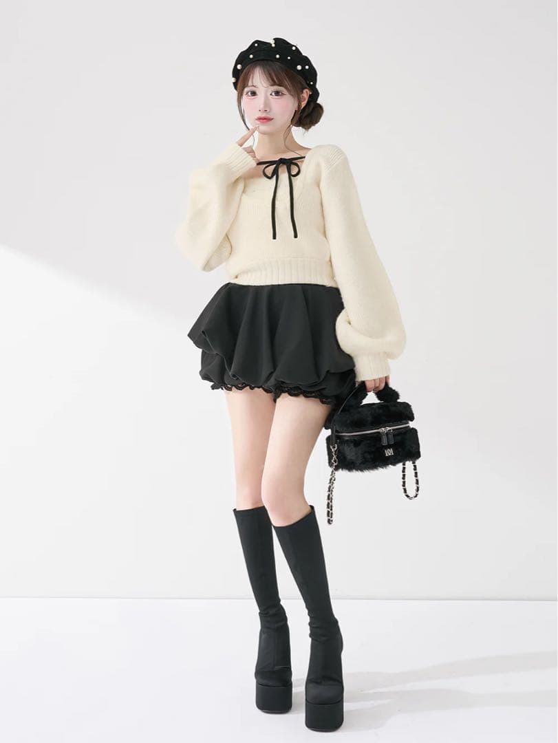 Darich アシメレイヤードニットトップス アイボリー IVO 新品未開封