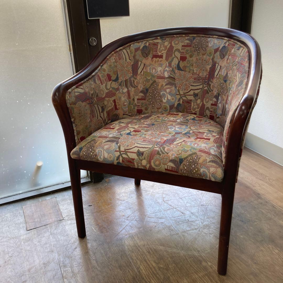 アンティークアームチェア エスニック　デザイナーズ