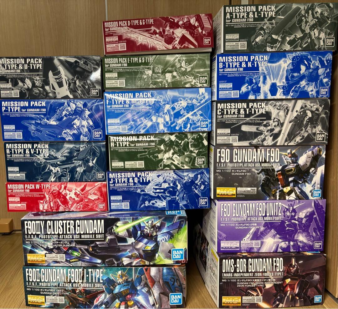 MG 1/100 ガンダムF90 ミッションパック　新品セット