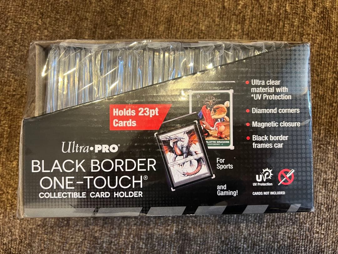 ウルトラ・プロ ワンタッチ マグネットホルダー 23pt 黒枠タイプ　25枚 Ultra・PRO（ウルトラプロ） Ultra Pro 35PT UVワンタッチマグネット