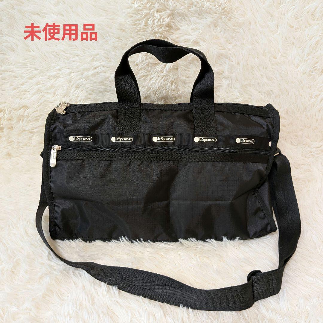 【未使用品】レスポートサック　ボストン　黒　ブラック　2way 旅行バッグ　ジム