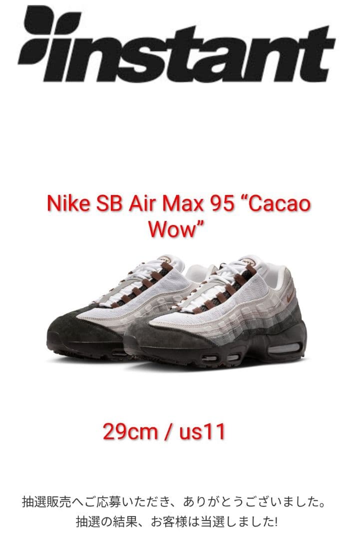 靴 Nike SB Air Max 95 Cacao Wow 29cm / us11 Nike SB Air Max 95 Black/Cacao Wow/Choco Fantastique Shoe – The