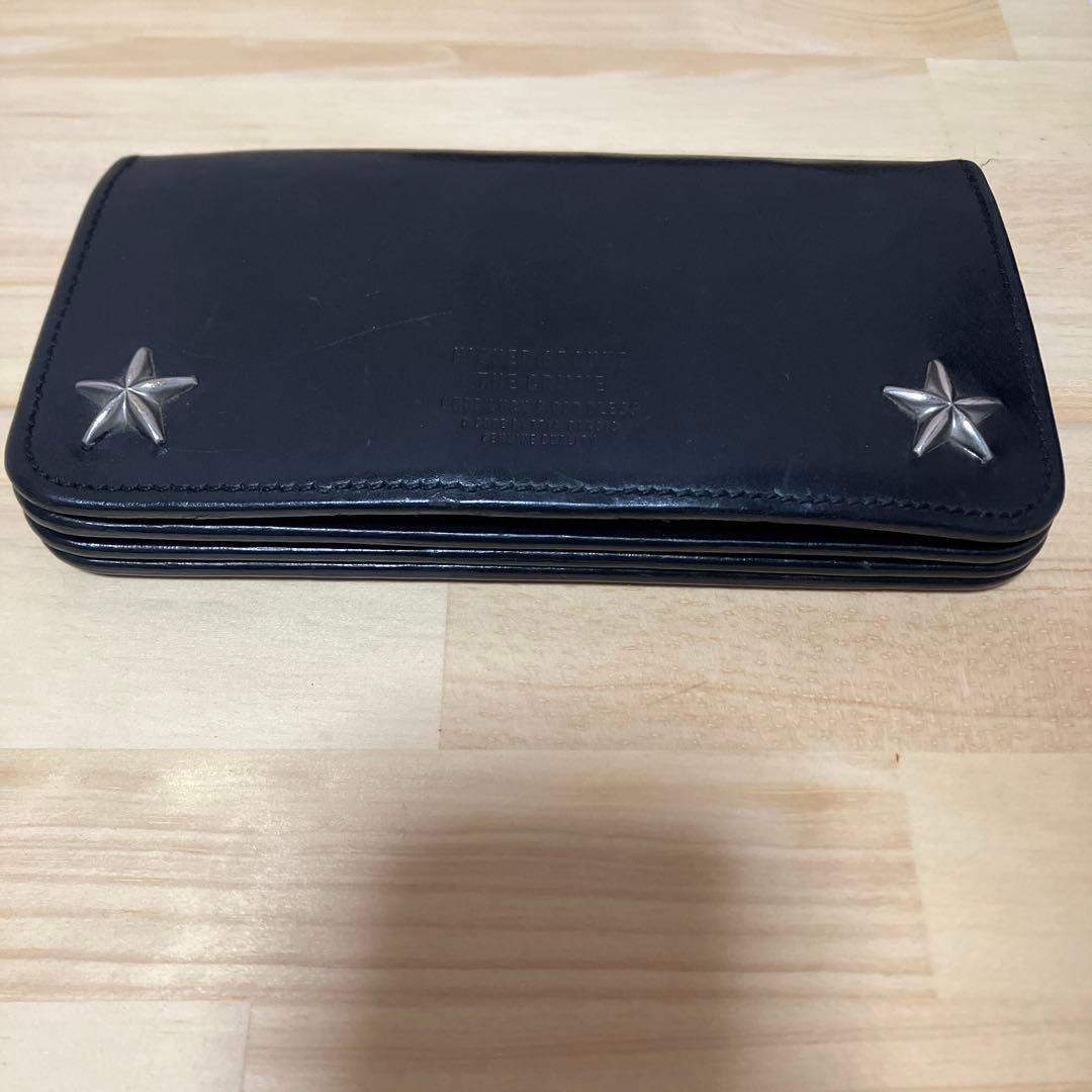 THE CRIMIE スタースタッズ バイカー 長財布 黒