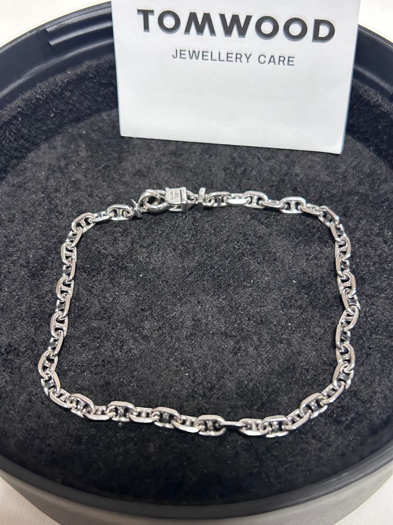 TomWoodCableBraceletケーブルブレスレット7.7インチ