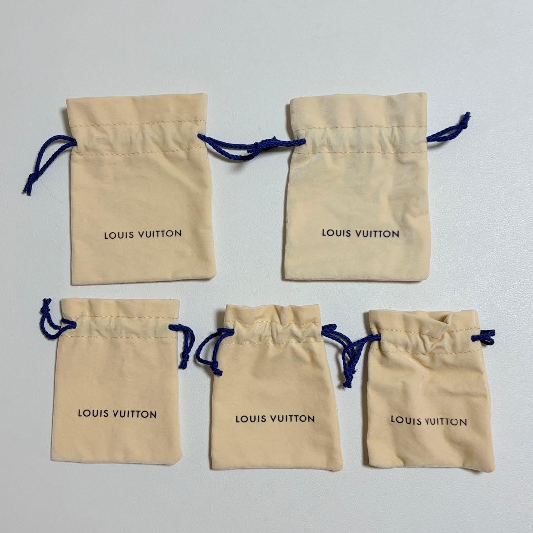 美品 ルイヴィトン アクセサリー用保存袋 巾着袋 10枚セット ベロア