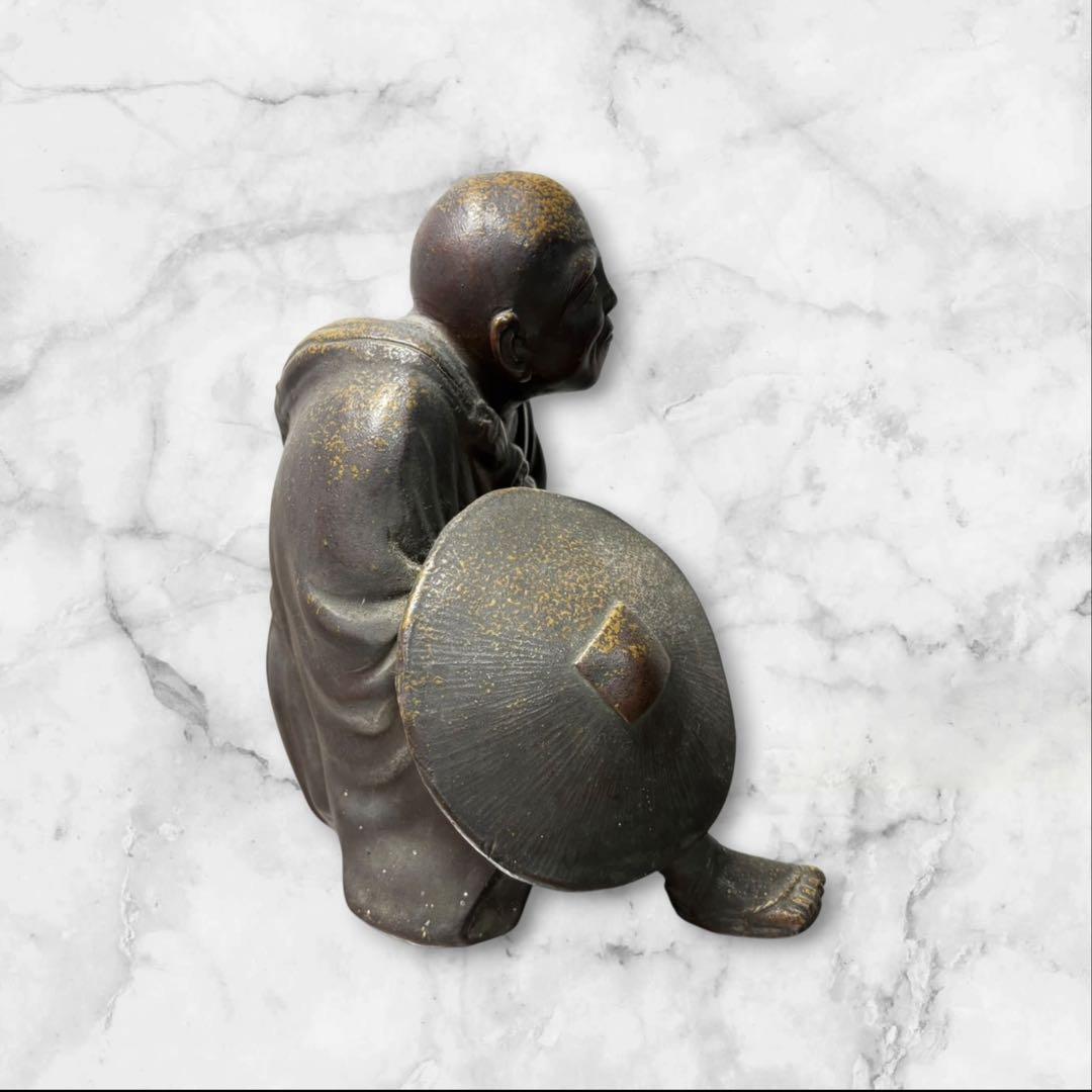 古備前焼 西行法師 置物 人物像 備前焼 工芸品 - メルカリ