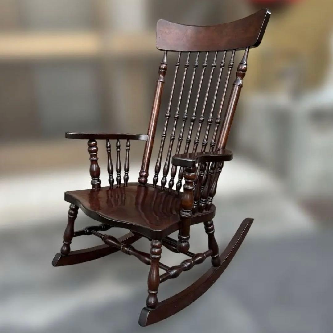 【アンティーク】松本民芸家具　ロッキングチェア 松本民芸家具 39A型ロッキングチェア rockingchair typeA N.39 | 花