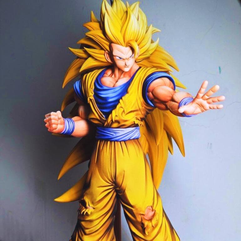 ドラゴンボール　孫悟空　超サイヤ人３　32cm　ガレージキット　フィギュア　JK