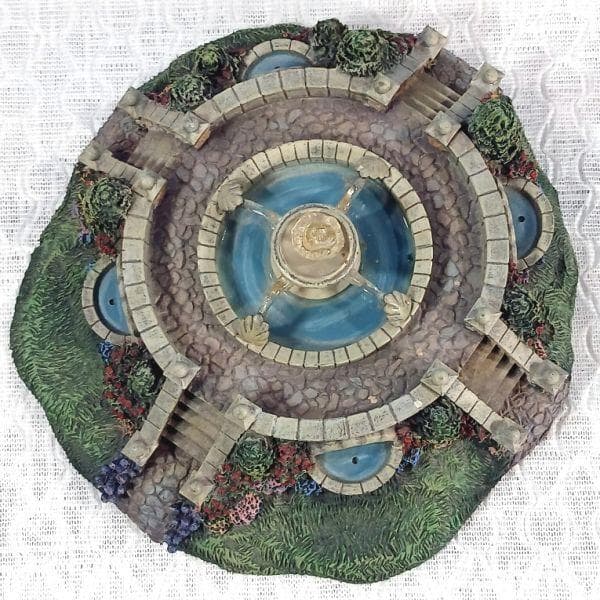 ホーソンビレッジ トーマスキンケード フィギュア 噴水 ジオラマ