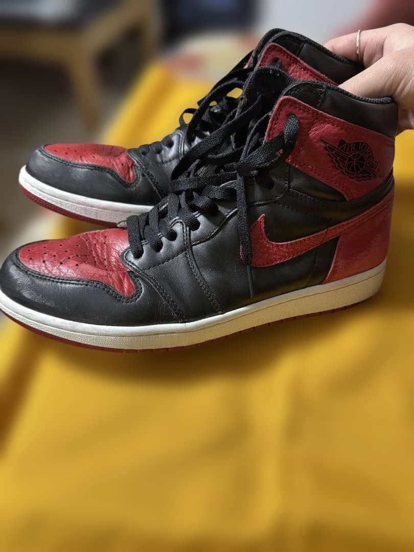 靴 Nike AirJordan1 Retro High OG Bred 2018