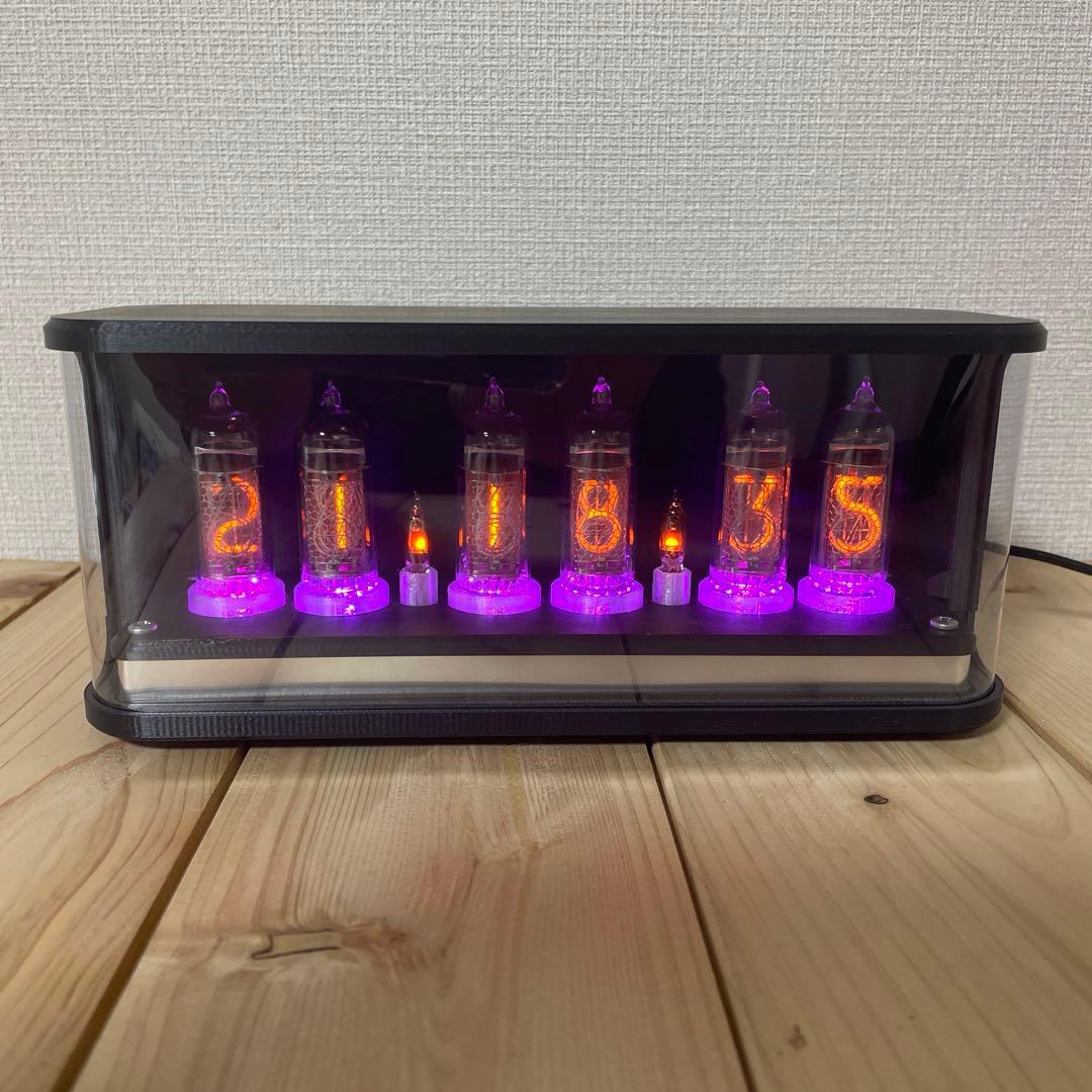 ニキシー管時計 NIXIE CLOCK IN-14 6桁 ケース付き Amazon.co.jp: ニキシー管デジタル時計、IN-14ニキシー管、DIY